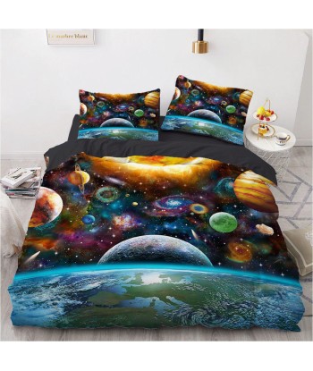 Planet pattern duvet cover paiement sécurisé