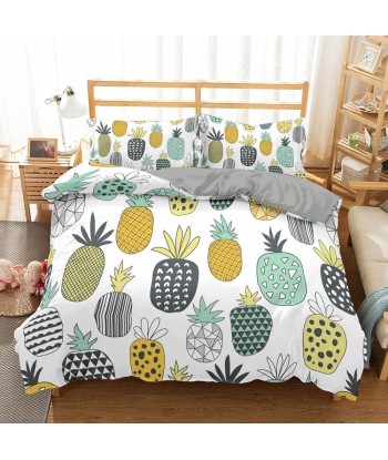 Drawing pineapple duvet cover basket pas cher