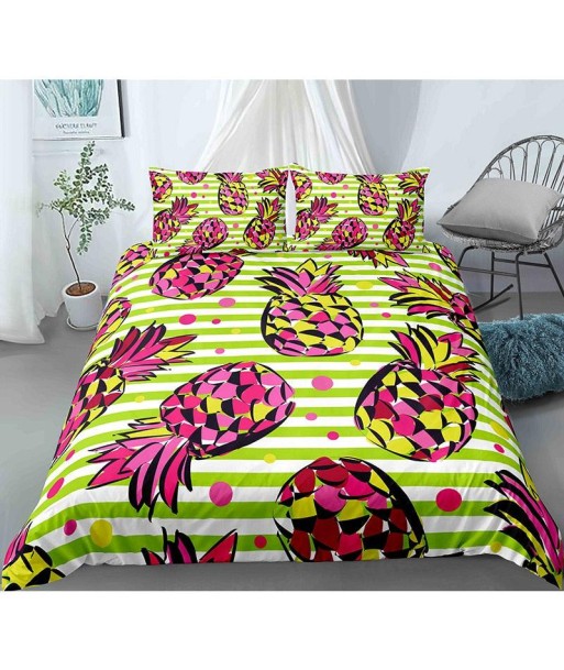 Multicolored pineapple duvet cover Venez découvrir notre 