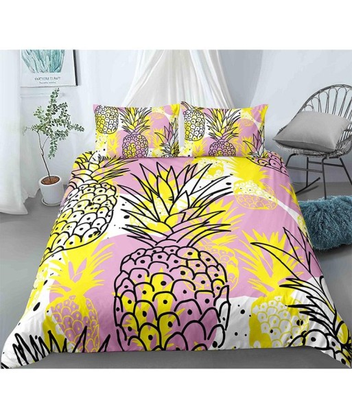 Sketch pineapple duvet cover français