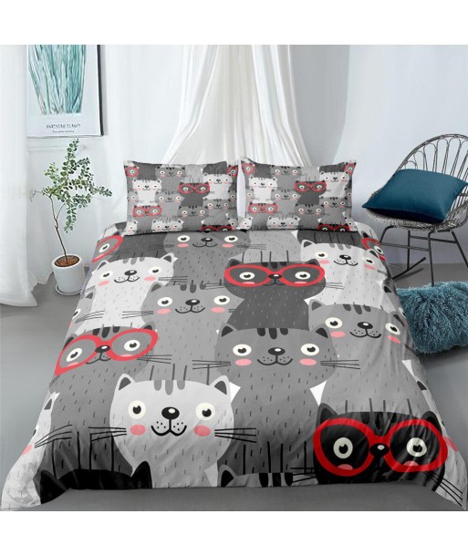 Duvet cover with cats le des métaux précieux