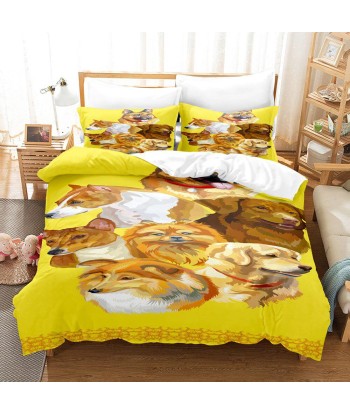 Children's dog duvet cover de technologie