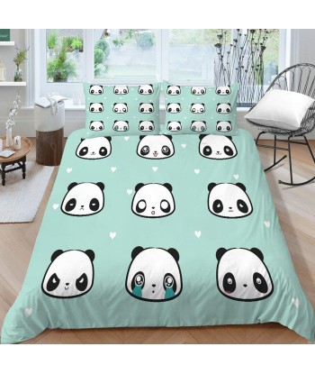 Panda head duvet cover le des métaux précieux