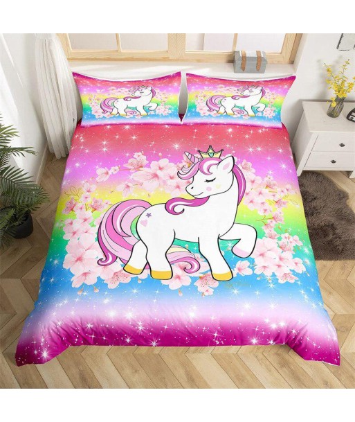 Children's horse duvet cover rembourrage situé sous