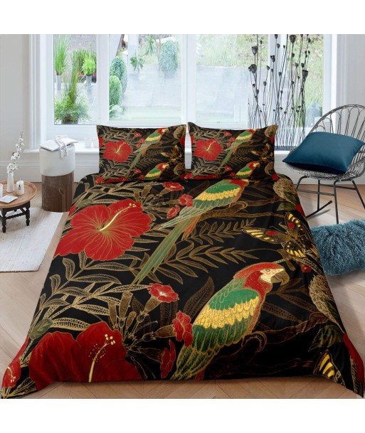 Duvet cover Pattern parrot livraison et retour toujours gratuits