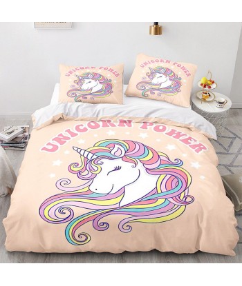 Licorne duvet cover 200x200 rembourrage situé sous