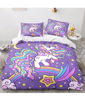 Purple unicorn duvet cover chez Cornerstreet bien 