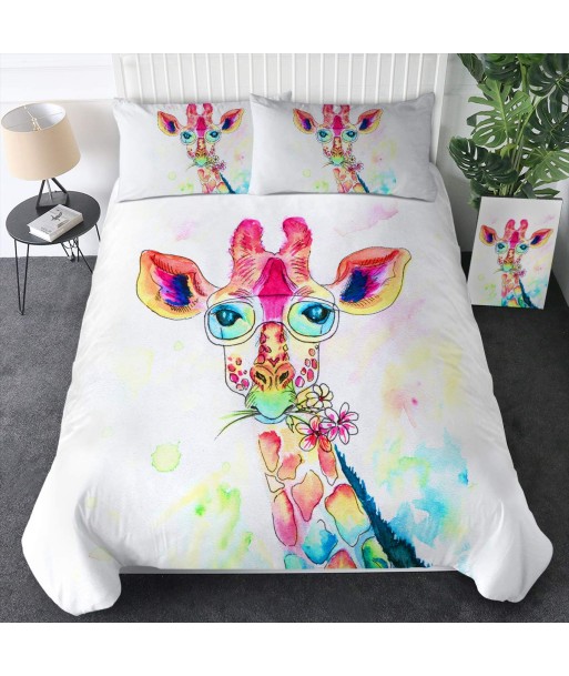 Color giraffe duvet cover À commander