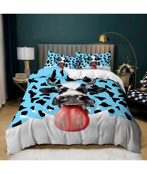 Language cow's duvet cover hantent personnes