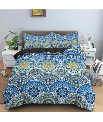 Blue mandala duvet cover français