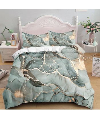 Turquoise marble duvet cover prix pour 