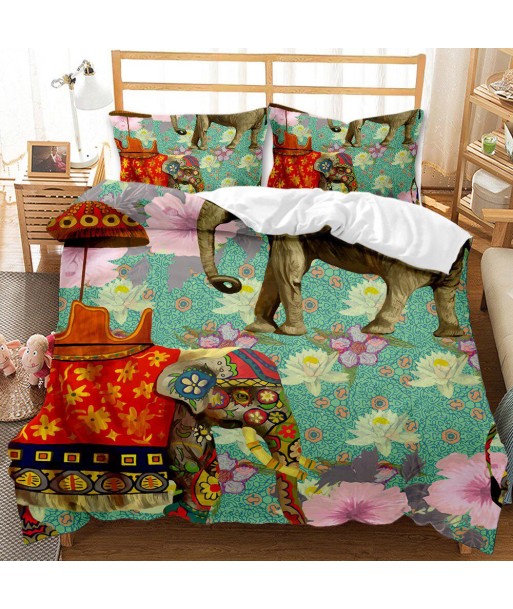 Elephant duvet cover India de pas cher