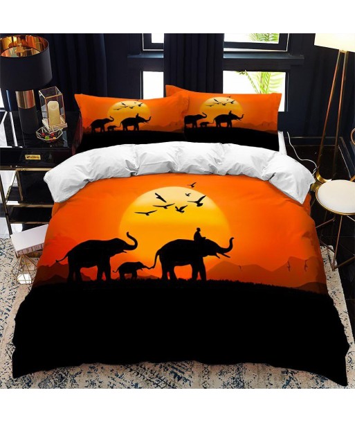 Duvet cover Elephant Voyage brillant des détails fins