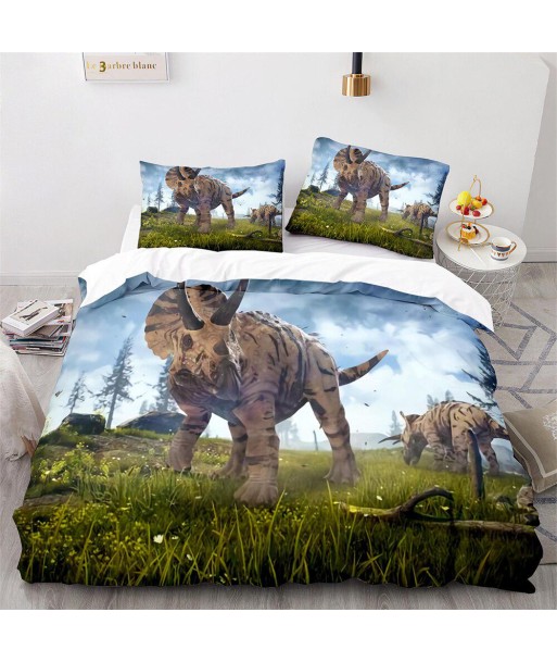 Dinosaur triceratops duvet cover chez Cornerstreet bien 