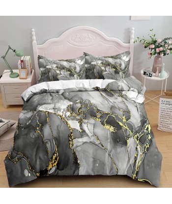 Gray marble duvet cover paiement sécurisé