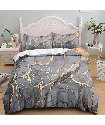 Gray marble duvet cover paiement sécurisé