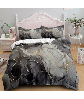 Gray marble duvet cover paiement sécurisé