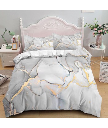 Gray marble duvet cover paiement sécurisé