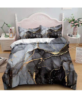 Gray marble duvet cover paiement sécurisé