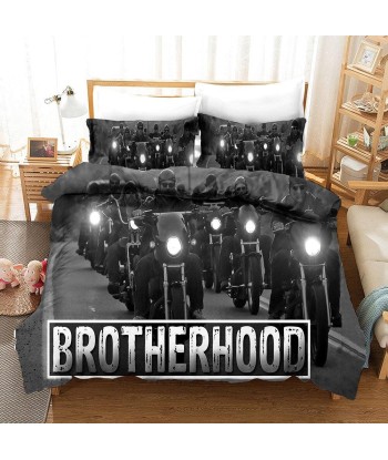 Brotherhood motorcycle duvet cover pas chere