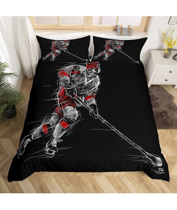 Duvet cover hockey black skating acheter