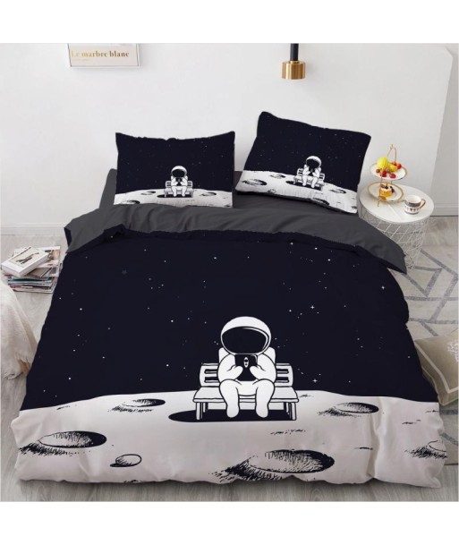 Moon astronaut duvet cover rembourrage situé sous